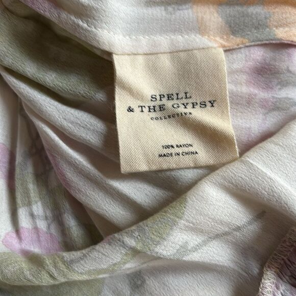 Spell Floral Wild Bloom Midi Dress  SMALL - Picture 7 of 7